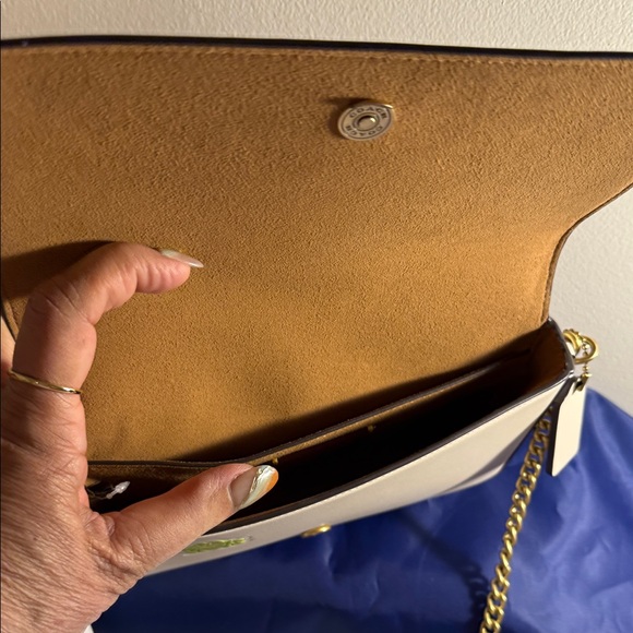 Authentic Coach Cream Crossbody Bag with Colorful Patches - Picture 11 of 16